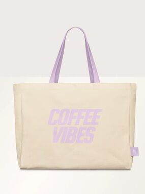 Nespresso Beige and Lavender Cup Sleeve NWT